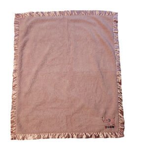 Child Of Mine Carters Baby Blanket Satin Trim Elephant Sweet Girl Sherpa Nursery